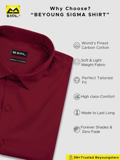 Rustic Burgundy - Formal Shirts For Men Rustic Burgundy - Formal Shirts For Men