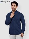 Pack of 2 - Burgundy and Navy Blue Shirts Combo