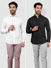 Pack of 2 - White and Black Shirts Combo