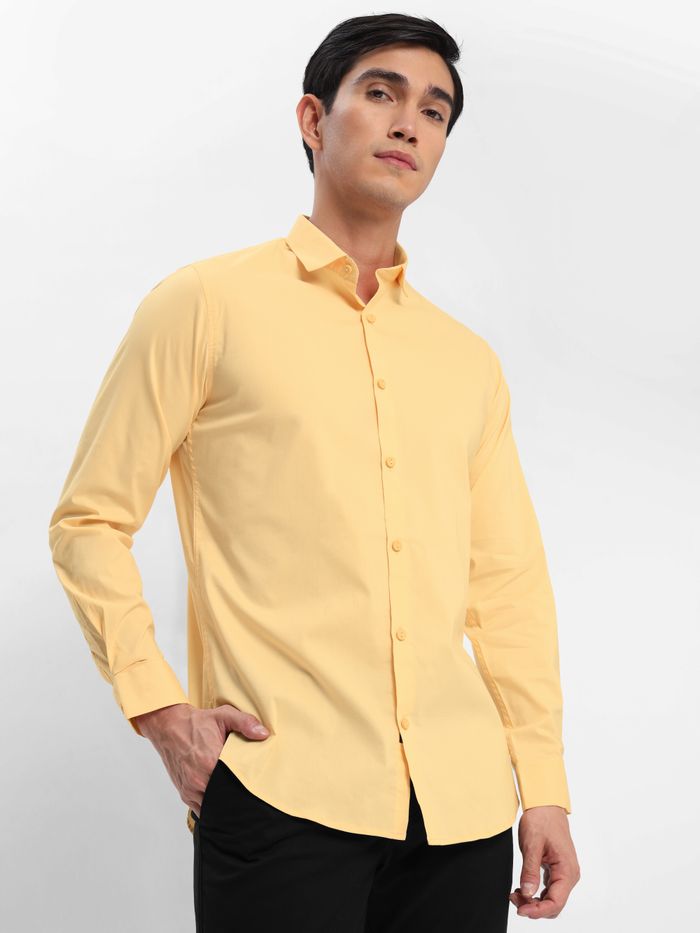 Mustard yellow shop shirts for men