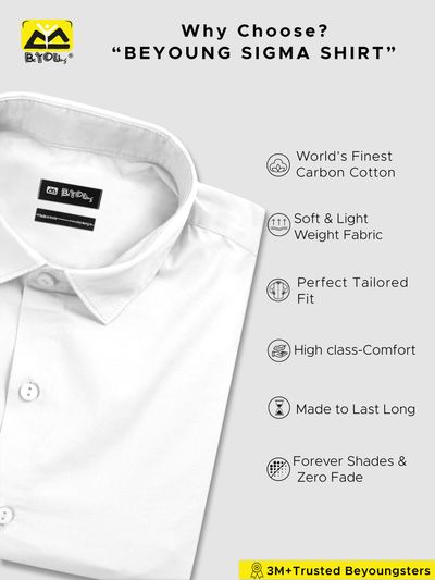 Arctic White - Formal Shirts For Men White Formal Shirt for Men