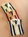Olive Green Striped Flat Knit Shirt