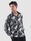 Dark Grey Splash Printed Shirt