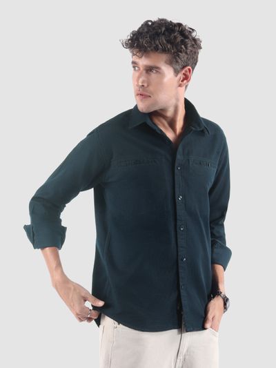 Navy Welt Pocketed Shirt