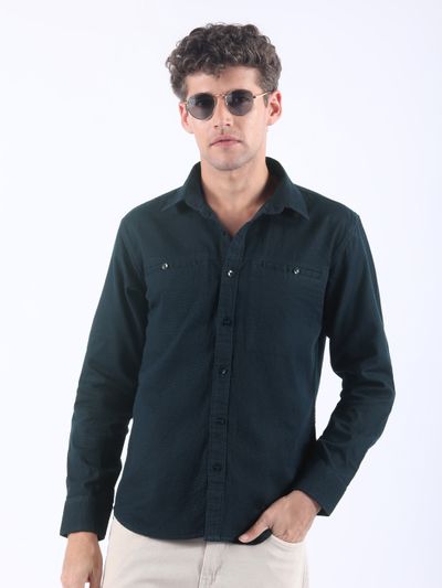 Navy Welt Pocketed Shirt