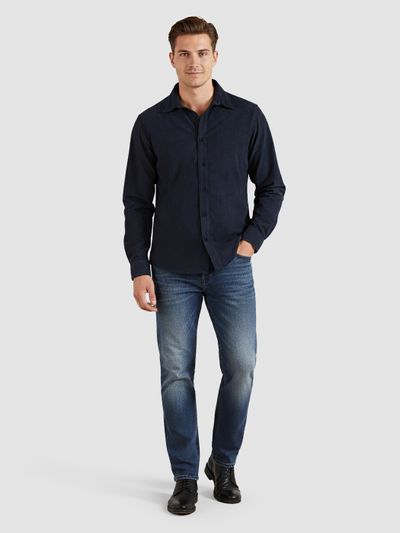Navy Solid Corduroy Shirt Navy Solid Corduroy Shirt