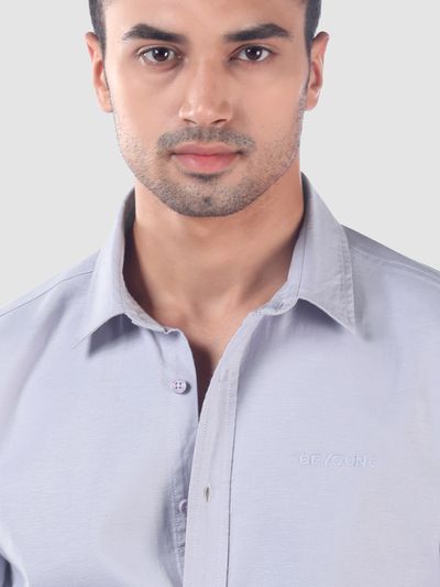 Lavender Mist Oxford Cotton Shirt