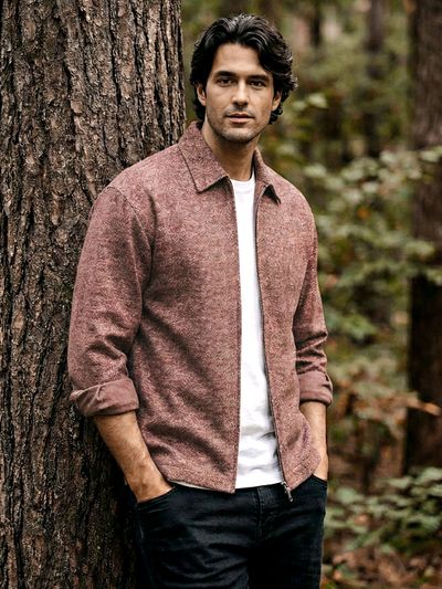 Mauve Color Blast Shacket