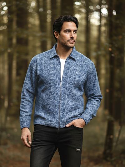 Airforce Blue Color Blast Shacket