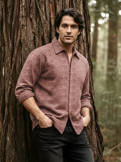 Mauve Color Blast Shacket