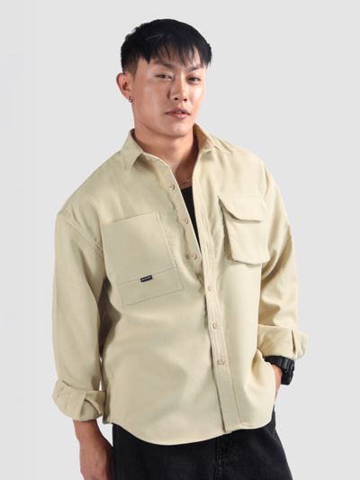 Beige Utility Shirt Beige Utility Shirt