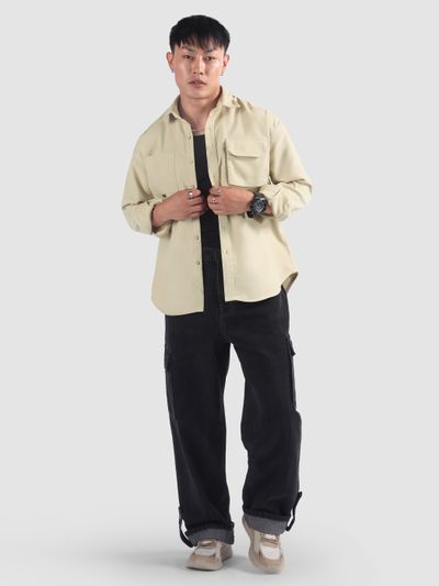 Beige Utility Shirt Beige Utility Shirt