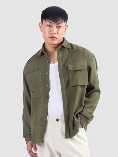 Dusty Olive Utility Shirt