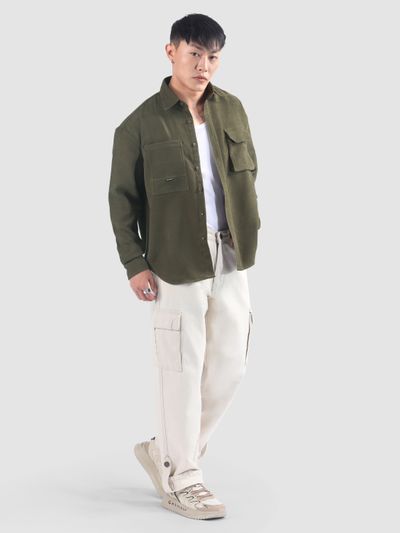 Dusty Olive Utility Shirt