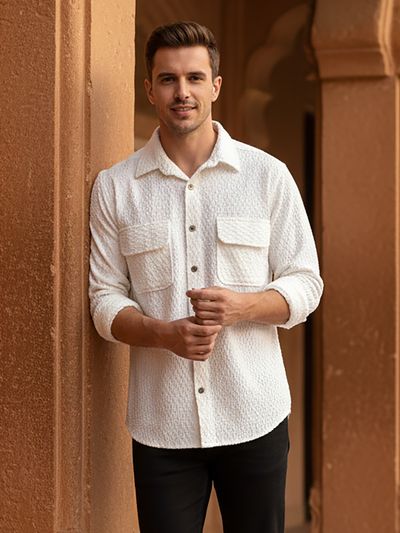 beyoung textured shirts for men, 