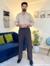 Clay Beige Satin Shirt