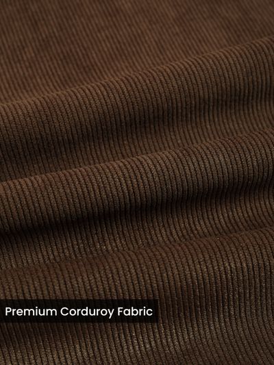 Brown Solid Corduroy Shirt Brown Solid Corduroy Shirt