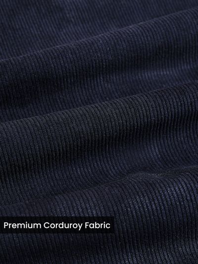 Navy Solid Corduroy Shirt Navy Solid Corduroy Shirt
