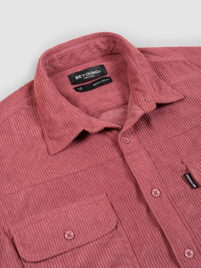 Mauve Dual Pocket Corduroy Shirt Mauve Dual Pocket Corduroy Shirt