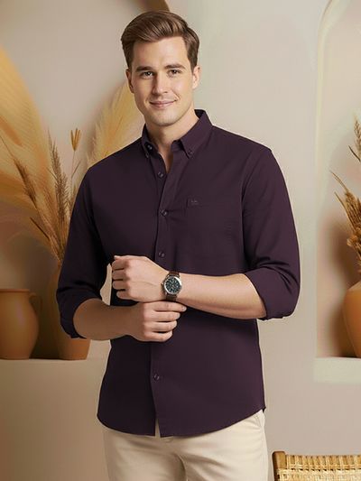 Wine Button Down Oxford Shirts Wine Button Down Oxford Shirts