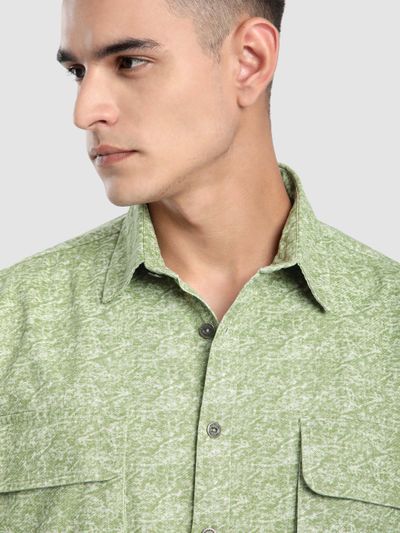 Green Dye Effect Shacket Green Dye Effect Shacket