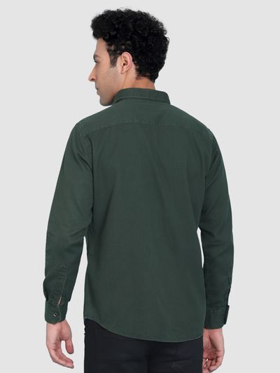  Regent Green Sulphur Twill Shirt for Men