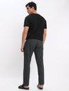 Black Plain T-shirt with Dark Grey Pyjama: Pack of 2