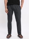 Black Plain T-shirt with Dark Grey Pyjama: Pack of 2