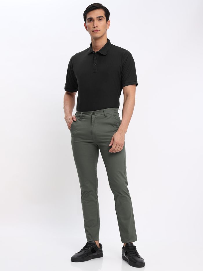 Black shirt grey chinos clearance