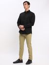 Black Shirt with Camel Beige Chinos: Pack of 2