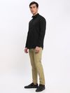 Black Shirt with Camel Beige Chinos: Pack of 2