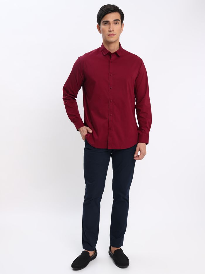 Burgundy deals chinos outfit