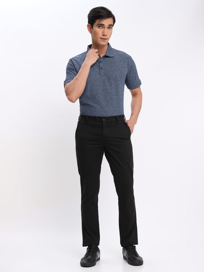 Black t deals shirt and chinos