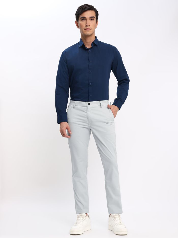Shirt with blue store chinos