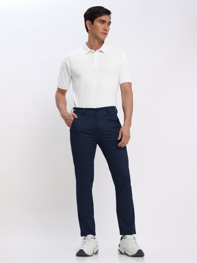 White polo shirt blue chinos outlet