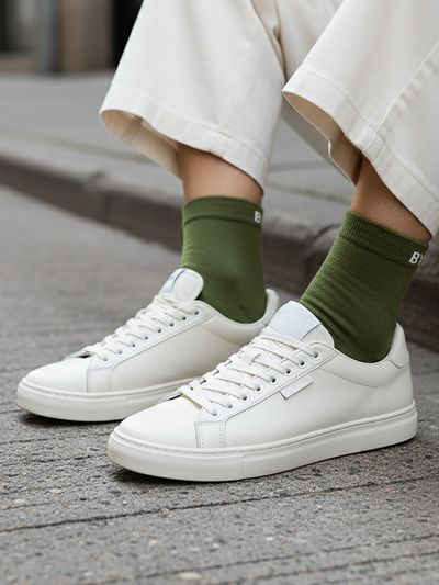 Olive Solid Unisex Socks