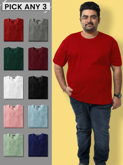 Plus Size Men's T Shirts - XXXL, 4XL / XXXXL, and 5XL @Beyoung