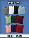 Buy best plain t-shirt combos for men online, 