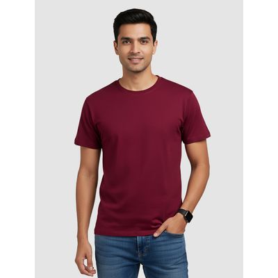Burgundy Plain T-Shirt 2.0 Shop plain tees for men online shopping,