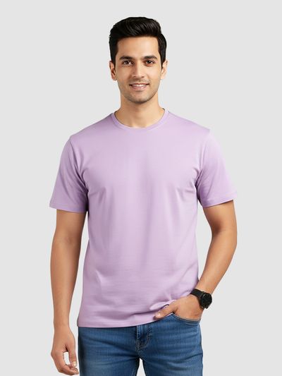 Lilac Plain T-Shirt 2.0 Plain T shirts Online,
