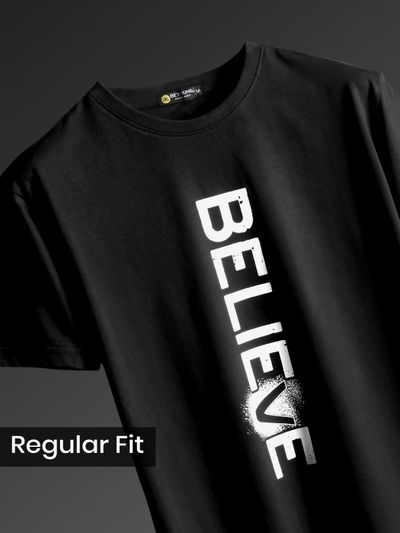 Believe Half Sleeve T-shirt for Men Believe Half Sleeve T-shirt for Men,