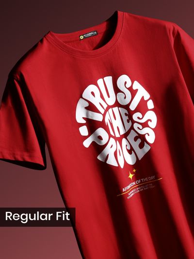 Trust The Process Half Sleeve T-shirt for Men Mens t shirts online - printed half sleeve,