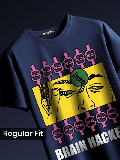 Brain Hacked Printed T-shirt