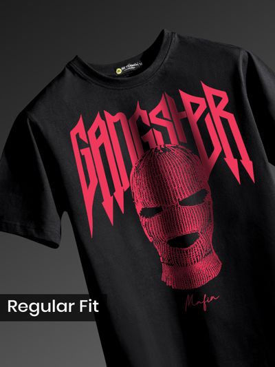Gangster Half Sleeve Printed T-Shirt