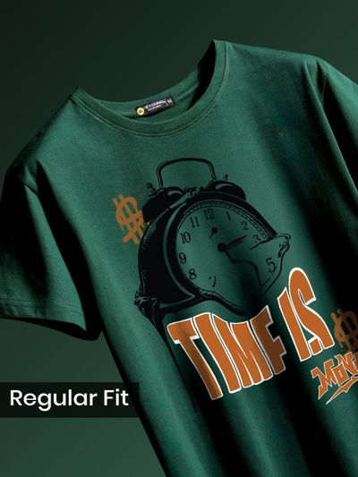 Time Is Money Half Sleeve T-shirt Time Is Money Half Sleeve T-shirt