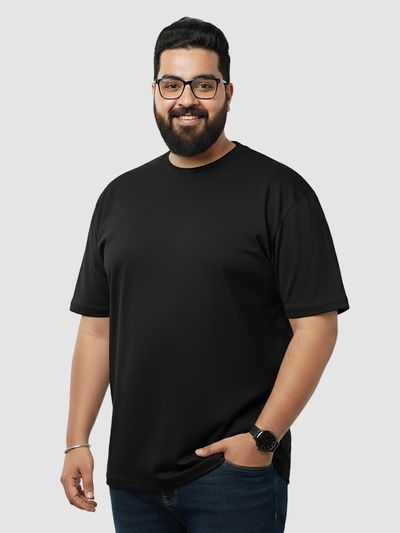 Plain Black Plus Size T-Shirt 2.0 Plain Black Plus Size T-Shirt