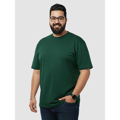 Plain Bottle Green Plus Size T-Shirt 2.0 Plain Bottle Green Plus Size T-Shirt