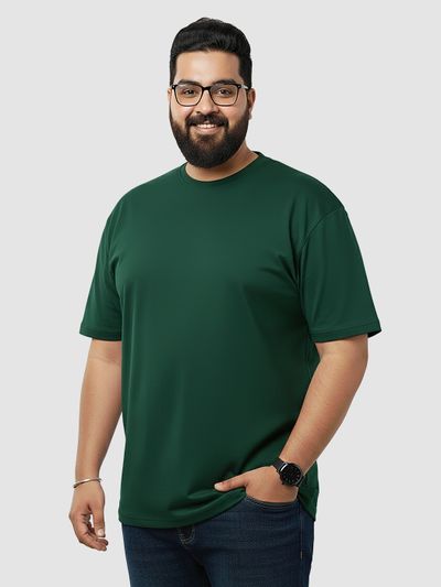 Plain Bottle Green Plus Size T-Shirt 2.0 Plain Bottle Green Plus Size T-Shirt