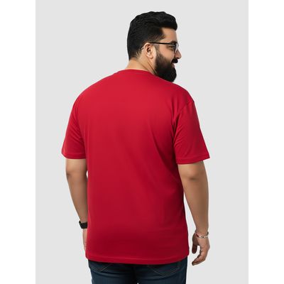 Plain Red plus size mens clothing cheap