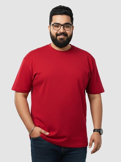Plain Red plus size clothing India